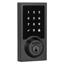 Weiser GED2200 514 SMT Electronic Lock, 2 Grade, Iron Black, 2-3/8, 2-3/4 in Backset, 1-3/8 to 2 in Thick Door