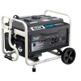 PULSAR PG5250 Portable Generator, 30 A, 12/240 VAC, Gas, 4 gal Tank, 15 hr Run Time, Recoil Start