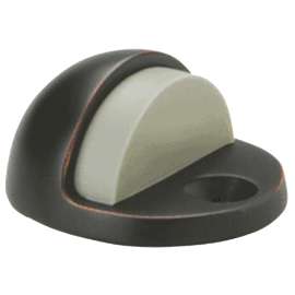 Schlage Ives Series FS436B-716 Dome Stop, 1-3/4 in Dia Base, Brass, Aged Bronze