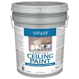 Valspar 027.0001426.008 Interior Paint, Flat, White, 5 gal