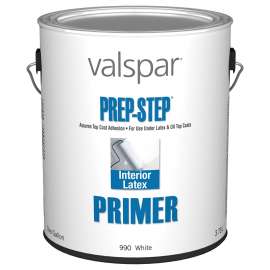 Valspar Prep-Step 044.0000990.007 Latex Primer, White, 1 gal, Can