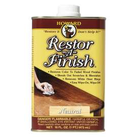 HOWARD Restor-A-Finish RF1016 Wood Restorer, Liquid, 16 oz, Can