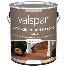 Valspar 024.0082032.007 Porch and Floor Paint, Base 2, 1 gal