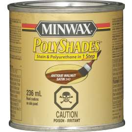 Minwax 33401 Polyshades, Satin, Liquid, Antique Walnut, 236 mL