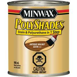 Minwax 33403 Polyshades, Satin, Liquid, Antique Walnut, 946 mL