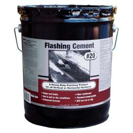 Gardner 6237-9-30 Flashing Cement, Black, 5 gal Pail