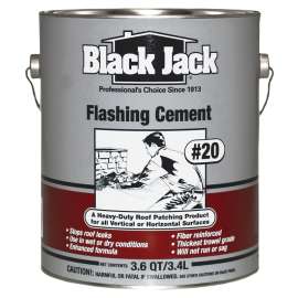 Gardner 6235-9-34 Flashing Cement, Black, 1 gal Pail