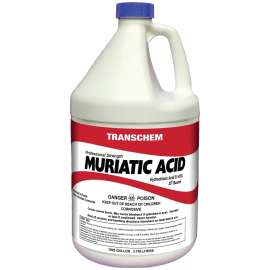 SUNBELT CHEMICALS MA1 Muriatic Acid, Liquid, Acrid, Pungent, Clear, 1 gal, Bottle