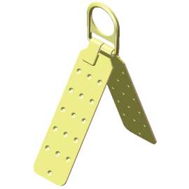 Harness Mount RT-HMA Temporary Roof Ridge Anchor, Carbon Steel, Yellow