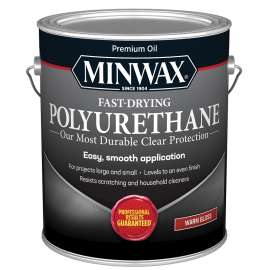 Minwax 319020000 Polyurethane, Liquid, Clear, 1 gal, Can