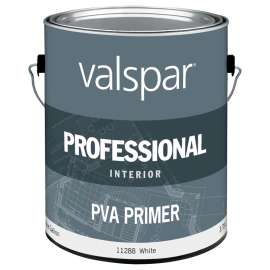 Valspar 045.0011288.007 PVA Primer, White, 1 gal, Pail