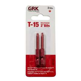 GRK Fasteners 87427 Drive Bit, T15 Drive, Star Drive, 2 in L