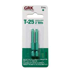 GRK Fasteners 87443 Drive Bit, T25 Drive, Star Drive, 2 in L, Metal