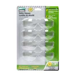 SAFETY WORKS 10087608 Safety Glasses, Unisex, Anti-Fog Lens, Rimless Frame