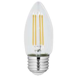 Feit Electric BPETC40/950CA/FIL LED Bulb, General Purpose, 40 W Equivalent, E26 Lamp Base, Dimmable, Daylight Light