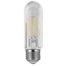Feit Electric BPT1040/927CA LED Bulb, Linear, T10 Lamp, 40 W Equivalent, E26 Lamp Base, Dimmable, Clear