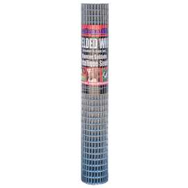 Jackson Wire 10082414 Welded Wire, 10 ft L, 30 in H, Smooth, Uniform Mesh, 1/2 x 1 in Mesh, 16 ga Gauge