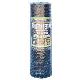 Jackson Wire 12 01 18 29 Poultry Netting, 25 ft L, 24 in W, 20 ga Gauge, Hexagonal Mesh, 1 in Mesh