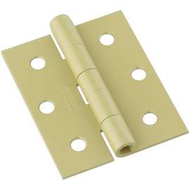 National Hardware N115-477 Screen/Storm Door Hinge, Steel, Brass, Surface Mounting, 45 lb