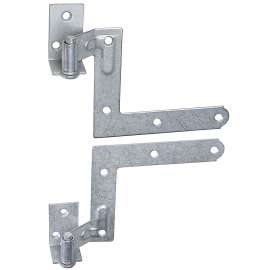 National Hardware N269-862 Blind Shutter Hinge, Galvanized Steel, Black, Strap Mounting