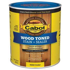 Cabot 19200 Series 140.0019202.005 Deck and Siding Stain, Liquid, 1 qt