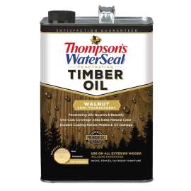 Thompson's WaterSeal TH.048841-16 Penetrating Timber Oil, Walnut, Liquid, 1 gal, Can