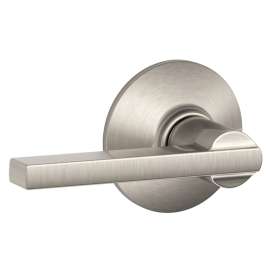 Schlage Latitude Series F10VLAT619 Door Lever, Metal, Satin Nickel