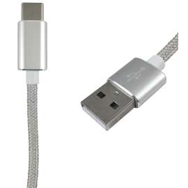 Zenith PM1003UCBW USB Cable, Silver Sheath