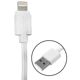Zenith PM1003U8W Lightning Cable, USB, White, 3 ft L