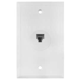 Amerelle VW6EW Wallplate, White, Flush Mounting