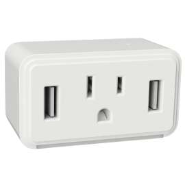 AmerTac Cube Series NL-CUBE-W Outlet Night Light, 120 V, 1875 W, LED Lamp, Warm White Light, 1 Lumens, 3000 K Color Temp