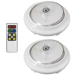 AmerTac LPL622WRC Accent Puck Light, LED Lamp, 55 Lumens, 3000 K Color Temp, White