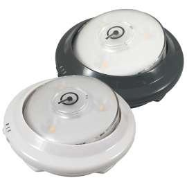 AmerTac LPL620XLL Accent Puck Light, LED Lamp, 55 Lumens, 3000 K Color Temp, Gray