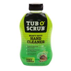 Tub O'Scrub TS18 Heavy-Duty Hand Cleaner, Liquid, Brown, Mild Citrus, 18 oz Bottle
