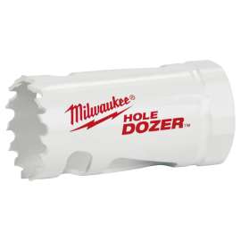 Milwaukee Hole Dozer 49-56-0012 Hole Saw, 5/8 in Dia, 1-5/8 in D Cutting, 1/2-20 Arbor, 4/6 TPI