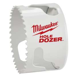 Milwaukee Hole Dozer 49-56-0163 Hole Saw, 2-3/4 in Dia, 1-5/8 in D Cutting, 5/8-18 Arbor, 3 TPI