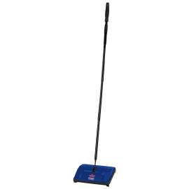 BISSELL 2402C Manual Floor/Carpet Sweeper, 9 in W Cleaning Path, Blue