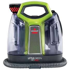 BISSELL Little Green 2513E Portable Carpet and Upholstery Cleaner, 37 oz Tank, Cha Cha Lime