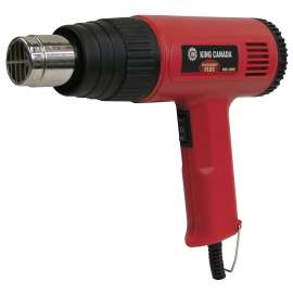 KING CANADA 8300N Heat Gun Kit, 12.5 A, 13.2, 19.5 cfm Air, Temperature Settings: 375, 540 deg C