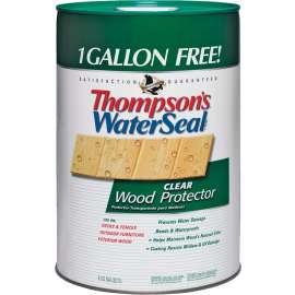 Thompson's WaterSeal TH.021806-06 Wood Protector, Clear, Liquid, 6 gal