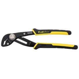 STANLEY Push-Lock Series 84-648 Groove Joint Plier, 10-5/16 in OAL, Black/Yellow Handle, Comfort-Grip Handle