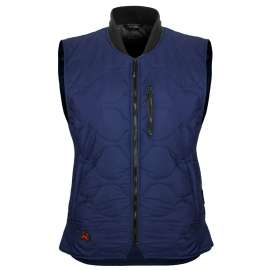 Mobile Warming MWJ18W06-06-05 Safety Vest, XL, Women's, Fits to Chest Size: 42 in, Navy