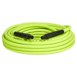 Flexzilla HFZ1450YW2 Premium Air Hose, 1/4 in ID, 50 ft L, MNPT, 300 psi Pressure, Polymer, Green