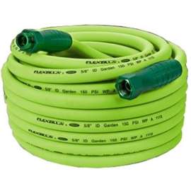 Flexzilla SwivelGrip HFZG510YWS-N/CA Garden Hose, 5/8 in, 10 ft L, GHT, Polymer, Green