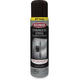 Weiman 2 Cleaner and Polish, 12 oz Aerosol Can, Emulsion, Floral, White