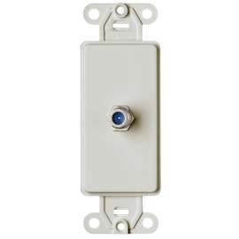 Leviton 022-40681-00W Wallplate, Plastic, White, Flush Mounting
