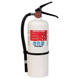 FIRST ALERT HOME2 Rechargeable Fire Extinguisher, 5 lb Capacity, Monoammonium Phosphate, 2-A:10-B:C Class