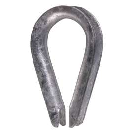 Ben-Mor 70220 Standard Thimble, 1/8 to 5/32 in Dia Cable, Galvanized