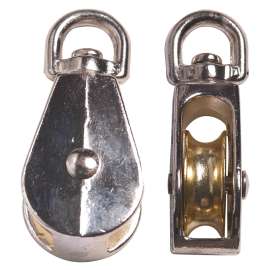 Ben-Mor 70725 Pulley, 0.383 in Sheave, Swivel Eye Attachment, Zinc