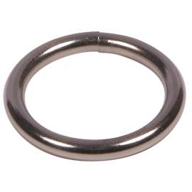 Ben-Mor 71003 Round Ring, 2 in Dia Ring, Steel, Nickel-Plated